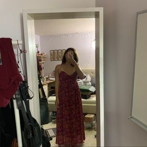 Hollister Magenta Maxi Dress